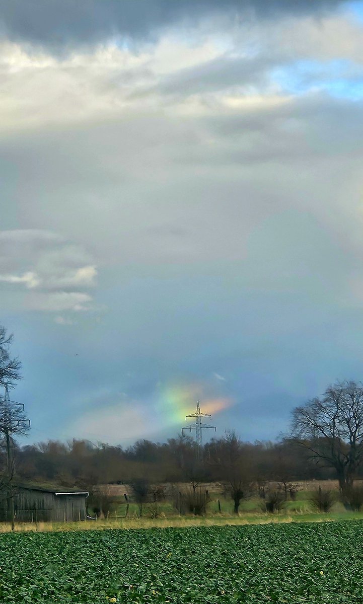 ERachut's tweet photo. Weiß jemand, was das sein könnte? Wie ein Stück von einem Regenbogen sieht es für mich nicht aus. Der @kachelmann vielleicht? https://t.co/Rp8uUmO2Zl