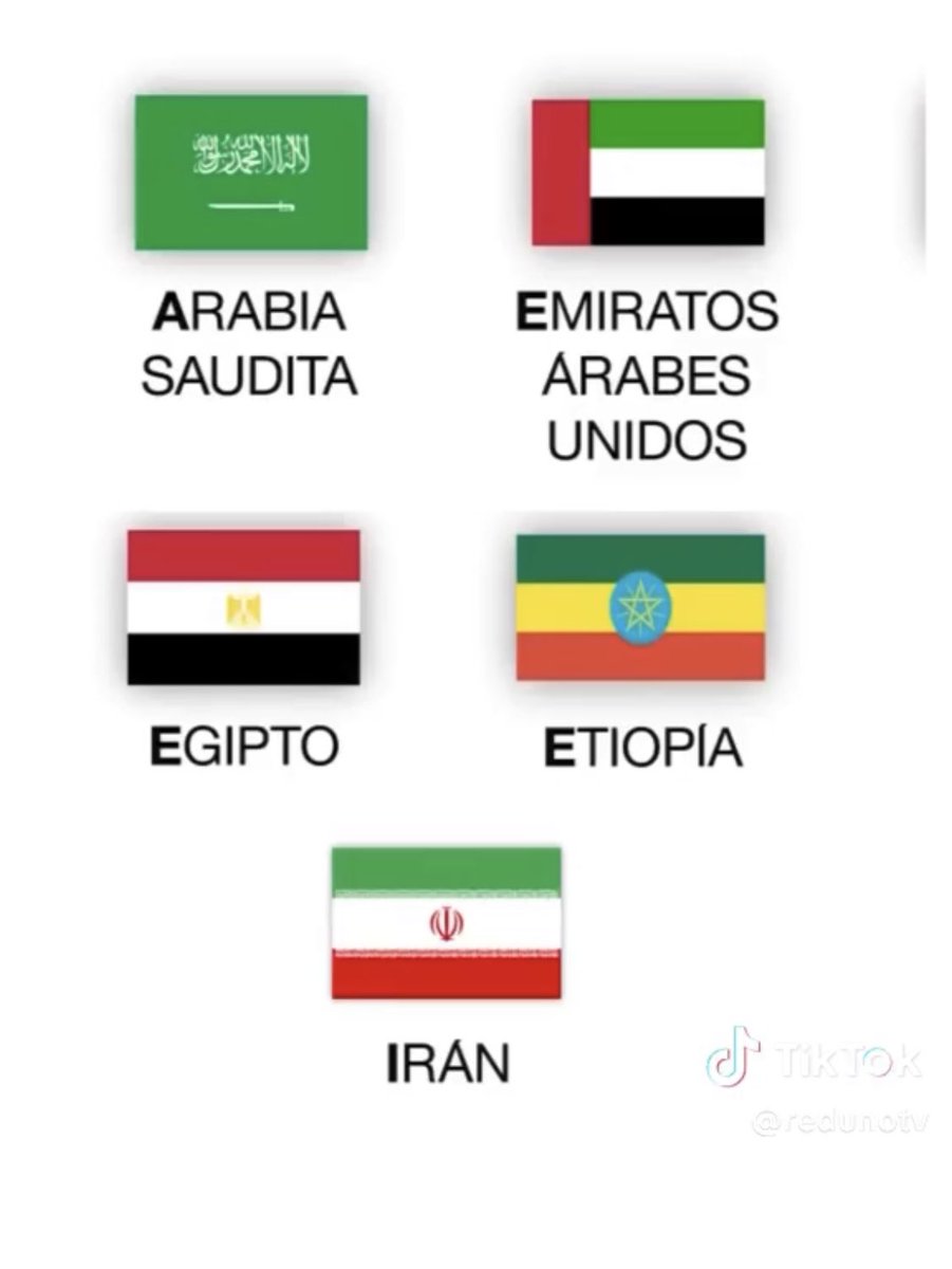 BRICS suman 5 países más, ahora son 10 países, son casi 50% de la población, dueños del 45% de reservas petroleras y 55% del gas en el mundo, Se acerca un nuevo orden mundial y lamentablemente sesgo anticapitalista, ENERGÍA A CUIDAR <a href="/cieeecuador/">CIEEE</a> <a href="/NacionalSide/">SIDE NACIONAL</a> <a href="/CarlosVerareal/">Carlos Vera</a>