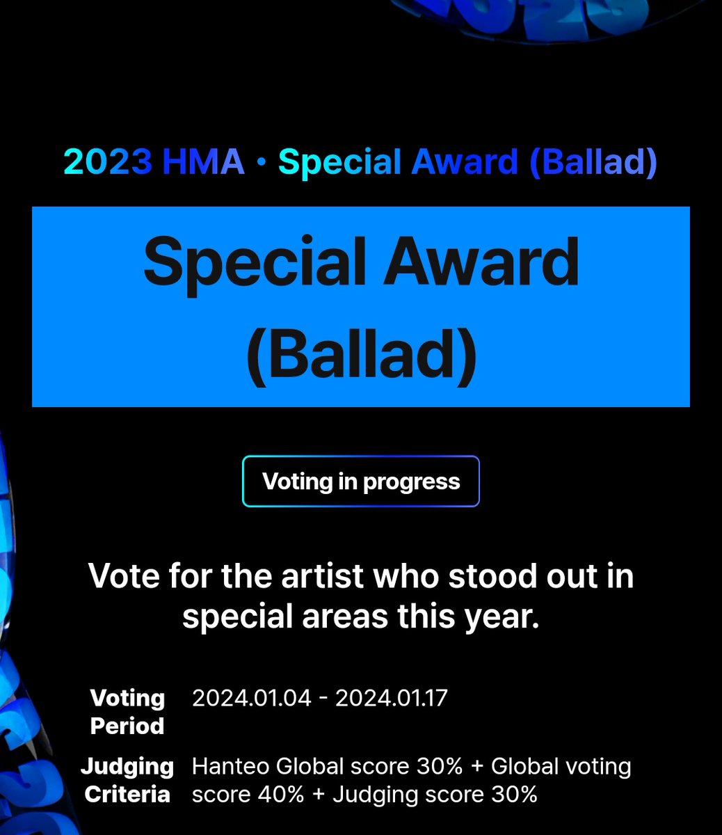 EVSS1485's tweet photo. π³οΈ HMA Special Award (Ballad)
#DO (D.O.) currently ranks 2nd in the on-going HMA Ballad Award. He has a high chance of winning if we could make it to the top. VOTE FOR D.O.
#EXO #μμ #EXO_VOTE https://t.co/EbHhQtBx3K