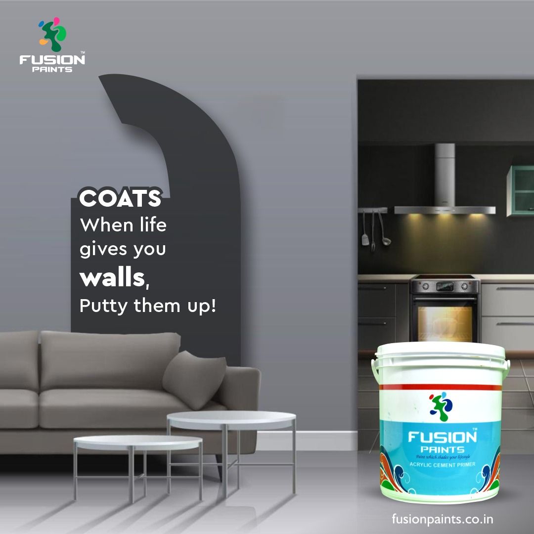fusion_paints's tweet photo. People are always concerned about dull walls and cracks. However, this can be resolved with merely wall putty from Fusion Paints. Try it now! 

#fusionpaints #fusion #wallpaints #texturepaints #texturepainting #paintingideas #housepainting #painting #interiorpainting https://t.co/ea0p9CPY2R