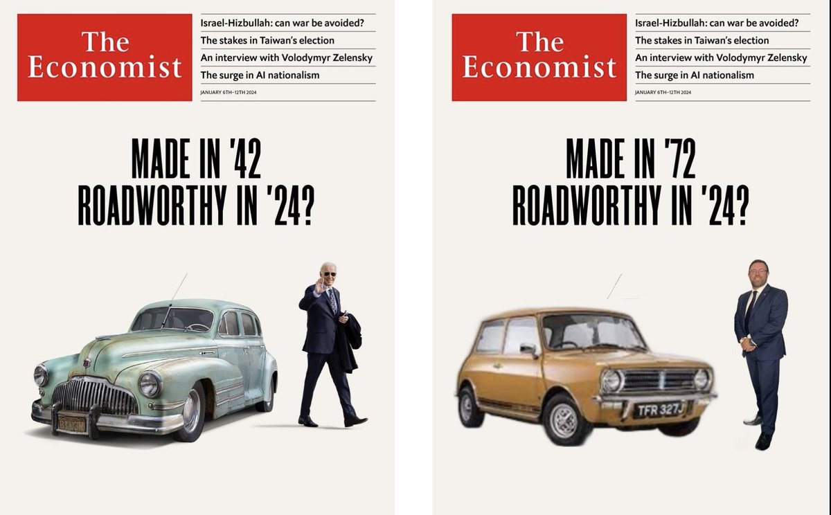Taking inspiration from this week's edition of @TheEconomist, I guess we can all ask ourselves this question! Apart from a dodgy right knee and post-operative right elbow, I reckon I’d still pass an MoT (maybe with advisories). Can #Biden say the same? #uspresidentialelection
