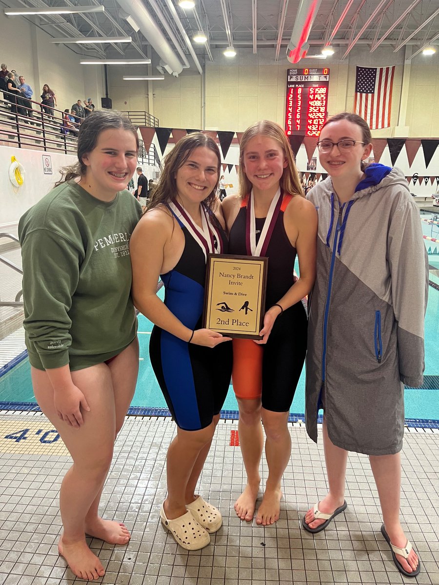 Overall Summit places 2nd in the Nancy Brandt swim meet. So many great races!
