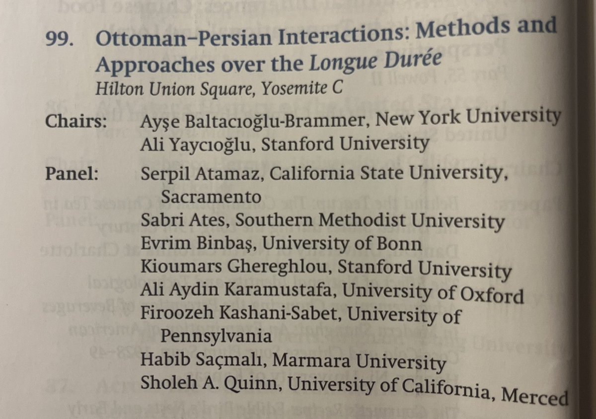 On the 2nd day of #AHA24, join our roundtable on Ottoman-Persian interactions. I proposed this roundtable to bring us in exploring the dynamic flow of ideas, people, and commodities across Ottoman and Safavid/Qajar realms, highlighting the often negligible impact of borders.