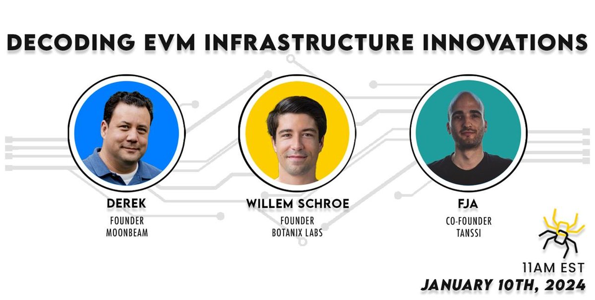 We invite you to a discussion with <a href="/MoonbeamNetwork/">Moonbeam</a> and <a href="/TanssiNetwork/">Tanssi</a> where we will take a deep dive into the EVM.

Set a reminder:
x.com/i/spaces/1jMJg…