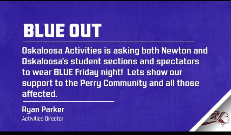 PocketAD_'s tweet photo. Tonight The Newton Cardinals head to Oskaloosa for basketball 🏀 please wear Blue to support @PerryActivities Perry. @CardinalAD Good Luck 🍀 & Go Cards! @NDNSports1 @NewtonGirlsBB @NewtonCardsBB #PrayforPerry https://t.co/cIfDMMBLkM