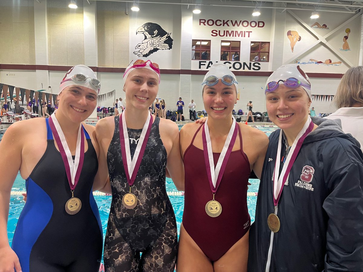 Our 200 Free Relay places 2nd!