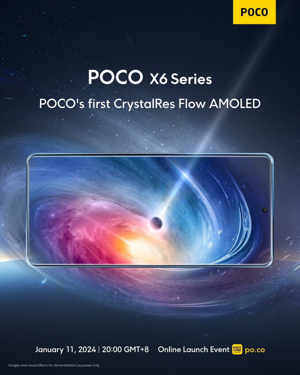 stufflistings's tweet photo. POCO X6 series to feature a 1.5K CrystalRes Flow AMOLED display.
#POCO #POCOX6 #POCOX6Pro https://t.co/MtVQWMgQNr