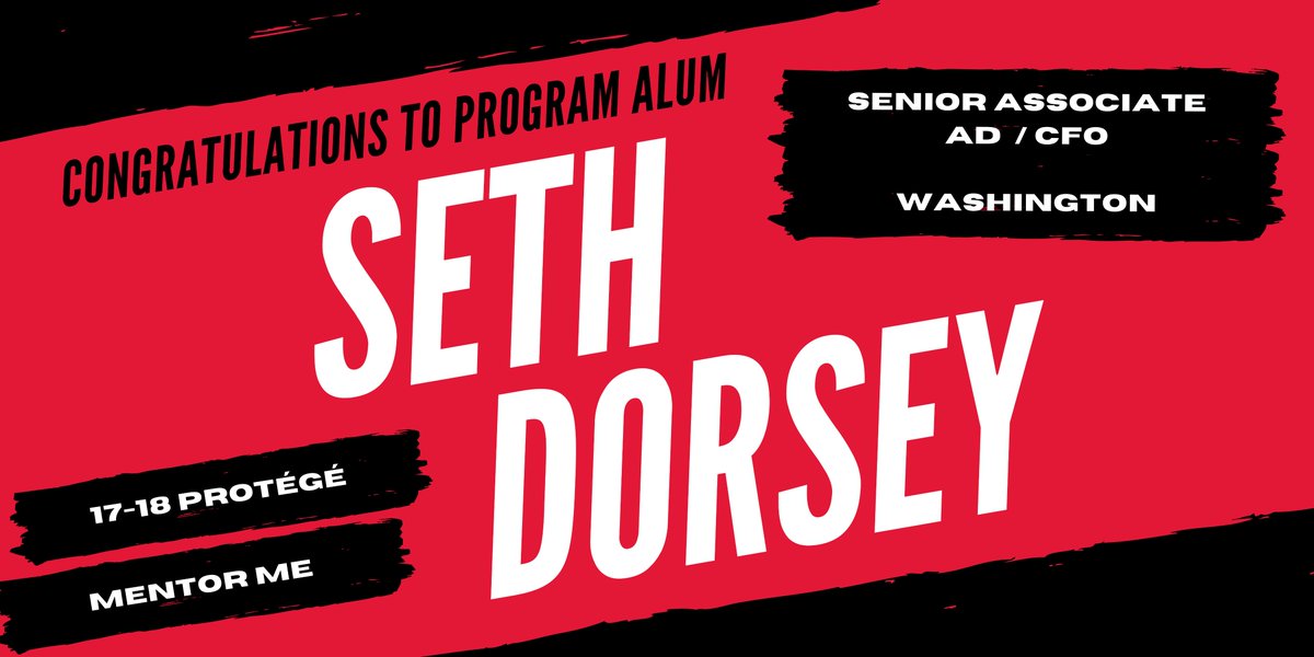 MentorMeCABMA's tweet photo. Just days into 2024 &amp; we've got news to share already! Congrats to @seth_dorsey  on being named as CFO at @UWAthletics ! https://t.co/fYUfefeGsf