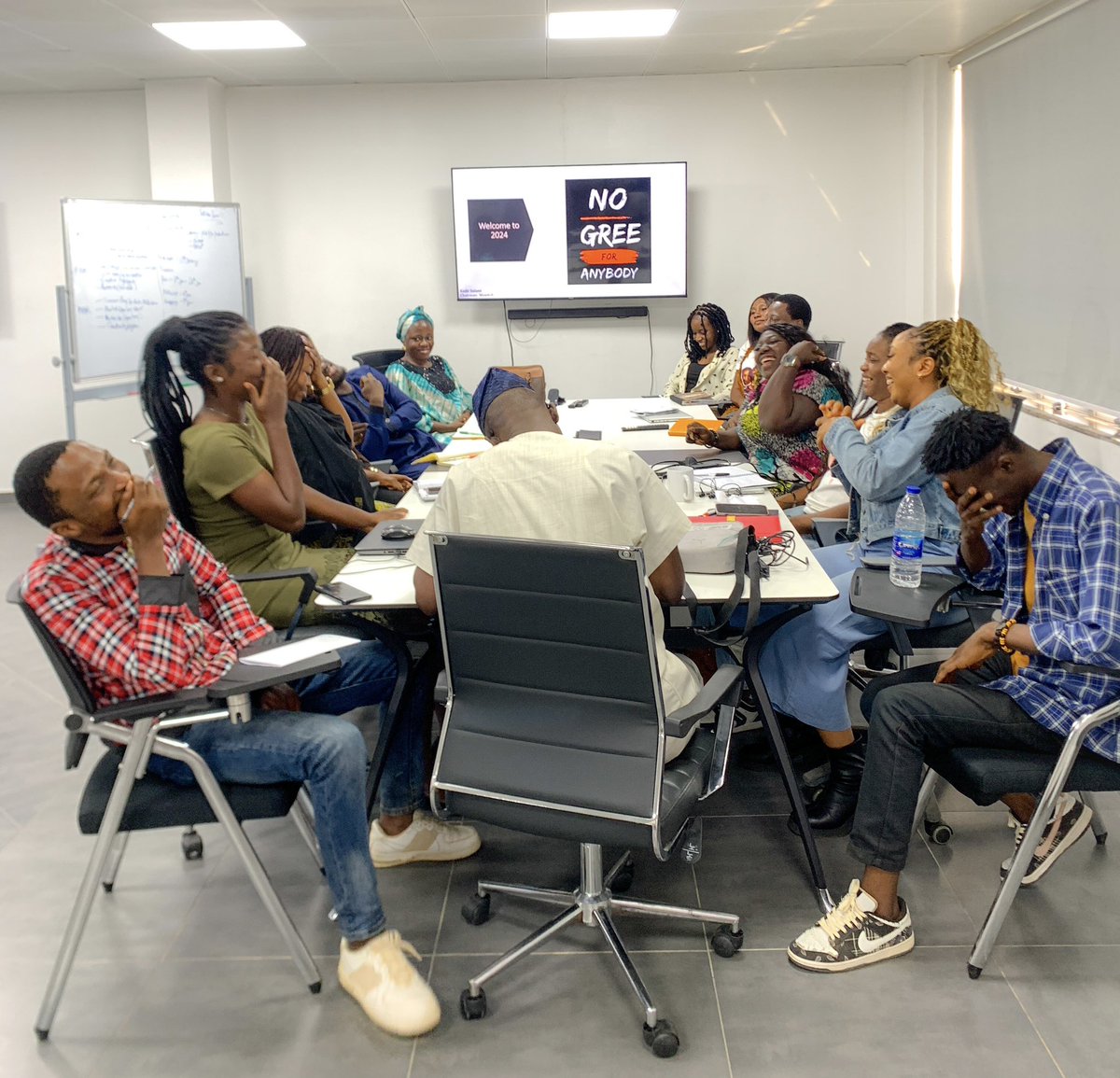 First presentation of the year from <a href="/kadir_salami/">Kadir Salami</a> at Mswitch 😂.

#NoGreeForAnybody #NewYear #2024NewYear