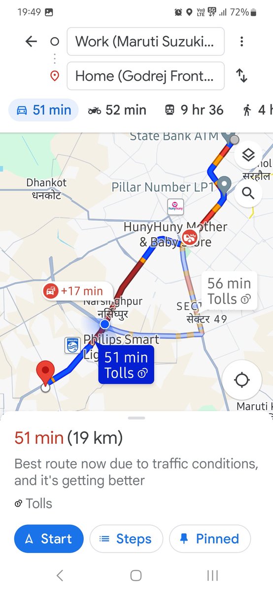 k4manish1's tweet photo. @dcptrafficggm @cmohry @NHAI_Official @nitin_gadkari @DC_Gurugram Sirs,we have become hopeless now from this trauma being faced by us everyday on NH48 at NH48 &amp; CPR intersection. Solutions have been suggested in the this thread. Pls take us out from this plight of poor citizens https://t.co/TRNZ4lQ5u5
