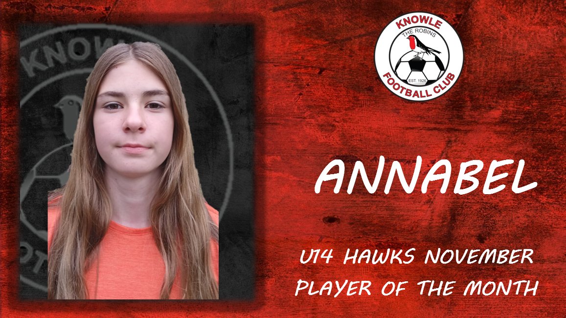 POTM for the U14 Hawks (sponsored by @TheTwoMugs ) was Annabel! Silky skills, great technique, excellent vision - Annabel is really composed in possession. Moving to a centre mid role has enabled her to hurt opposition teams and pick up some great assists in November!