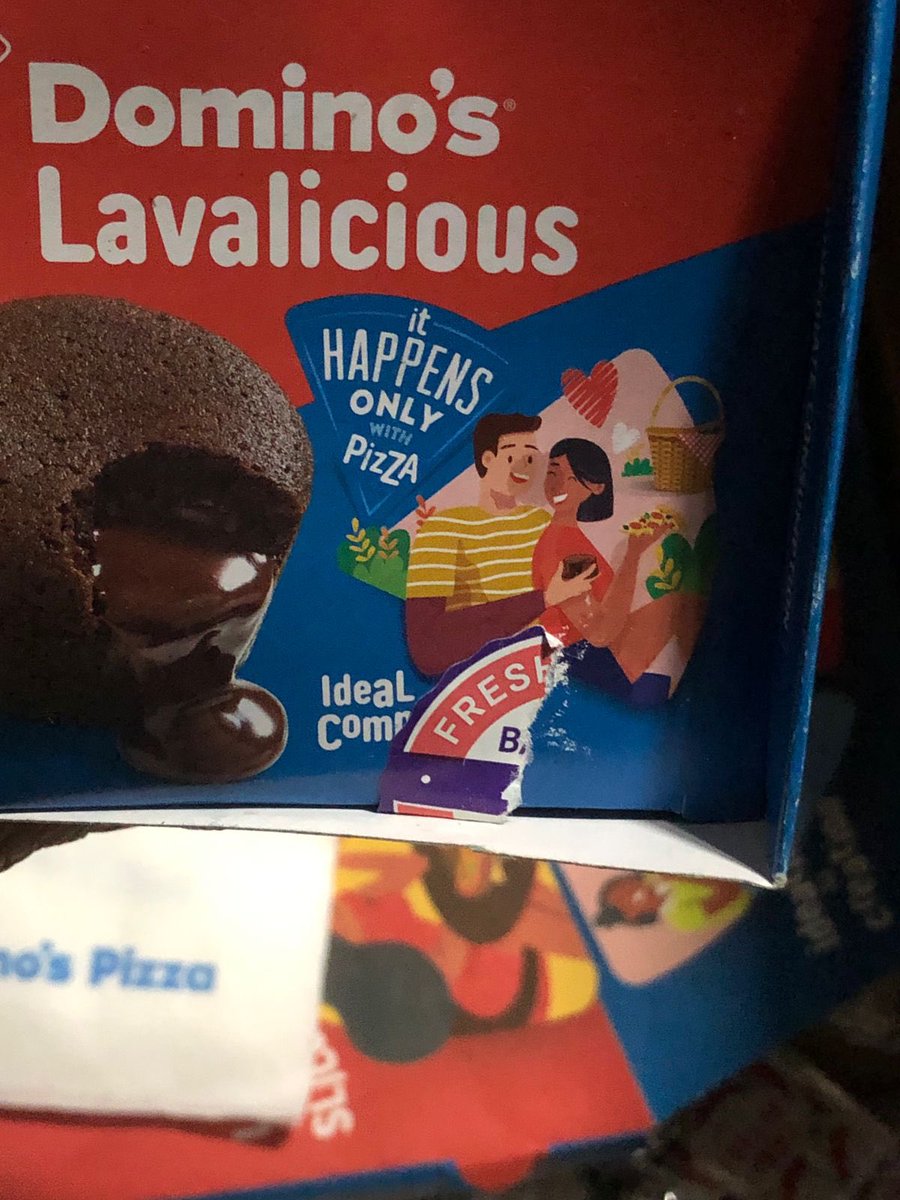 AyonikaPaul's tweet photo. Hi @dominos_india  It’s been 20days  since I received your delivery with broken seals of all your boxes and 20days since you promised ‘of prompt action’. 

How long would it take for this prompt action?Just a millennium or 2?
you know, casual Superhero speed?

@dominos 1/2 https://t.co/Zjp7gMC0Wr