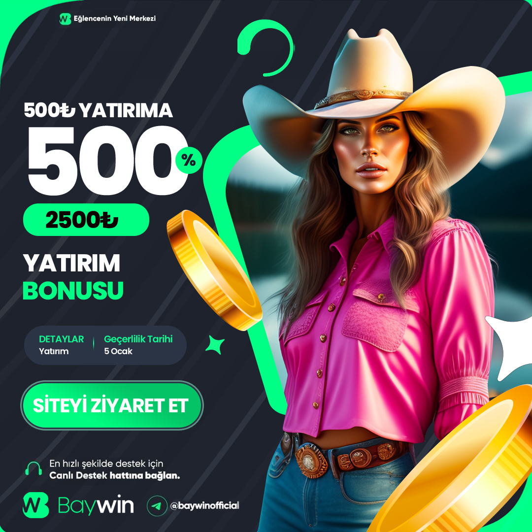 #Baywin YATIRDIKÇA KAZANMANIN KEYFİ BAYWİN'DE 500₺ Yatırıma %500 Bonus Baywin İle Eğlencenin ve Kazancın Tadını Çıkarmaya Hazır Mısın ? Detaylı Bilgi ve Giriş İçin : cutt.ly/lwTe9SbA #Baywin #BaywinGiriş #rulet #Rulet