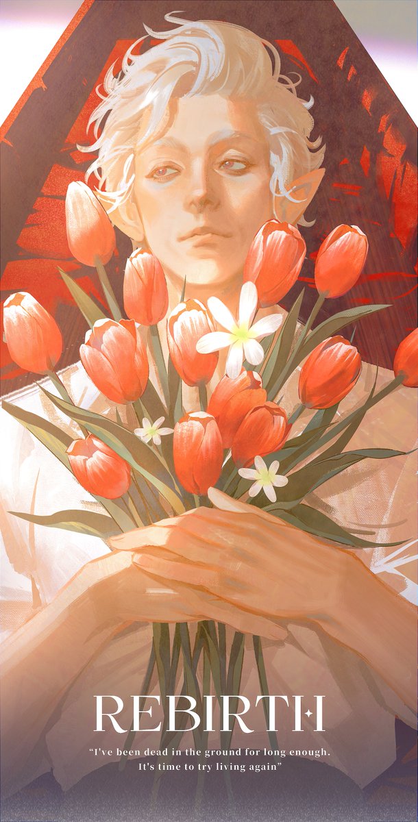 Lanyu1227's tweet photo. #Astarion #BaldursGate3 #BG3
“I've been dead in the ground for long enough. It's time to try living again. ”
看著他放下執念與被奪走的200年後重新展開人生，無法再站在陽光下但生活卻迎來了新的黎明…
唉呦…真的是很喜歡墓園那場戲的所有台詞…😭 https://t.co/kXWoSUEx7Z