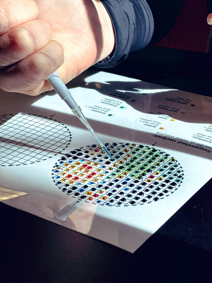 Mrs_Sforza's tweet photo. 🌈 Science Research 10 students mastered micropipetting skills through STEAM, creating vibrant colors and designing unique patterns. 👩‍🔬🎨 The future of science and innovation is in their hands! #ScienceEducation #STEAM #ScienceSkills @klibertini2 https://t.co/mvRzbg1uMA