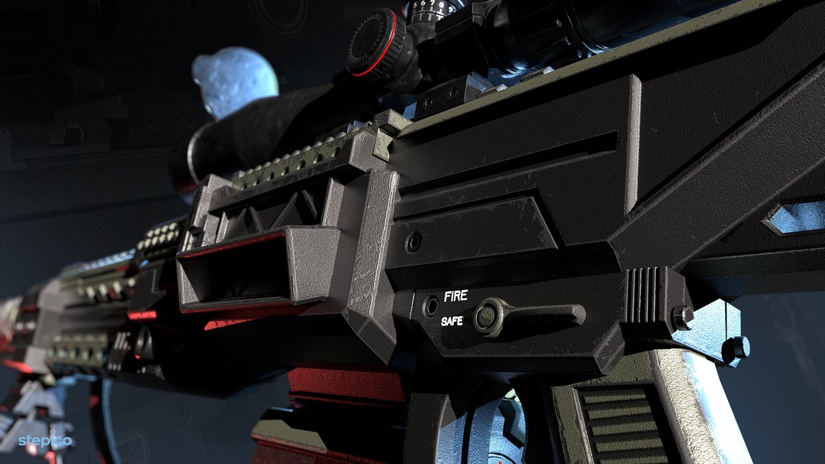 StepicoGame's tweet image. Check out this stunning 3D Sniper Rifle made by Stepico artists.
 
For a closer look, visit our ArtStation: 
artstation.com/artwork/3qkPZY

#gameart #weapons #digitalart #3dartwork #conceptart