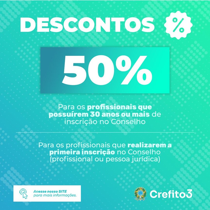 crefito_3's tweet photo. Oportunidades de desconto na anuidade do Crefito-3: saiba como aproveitar os benefícios.
Leia notícia na íntegra: https://t.co/UuySOsRFGH https://t.co/EavEXysQGp