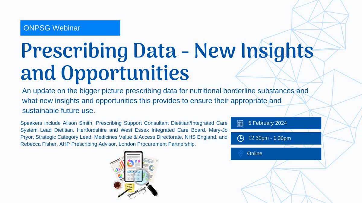 BDA_ONPG's tweet photo. SAVE THE DATE‼️

Want to learn more about NBS prescribing data and how recent developments are helping generate new insights in this area? 

Come and join us this February for our first webinar of 2024 😃

Book now: https://t.co/PENfn4tAky https://t.co/4lSnc29XsJ