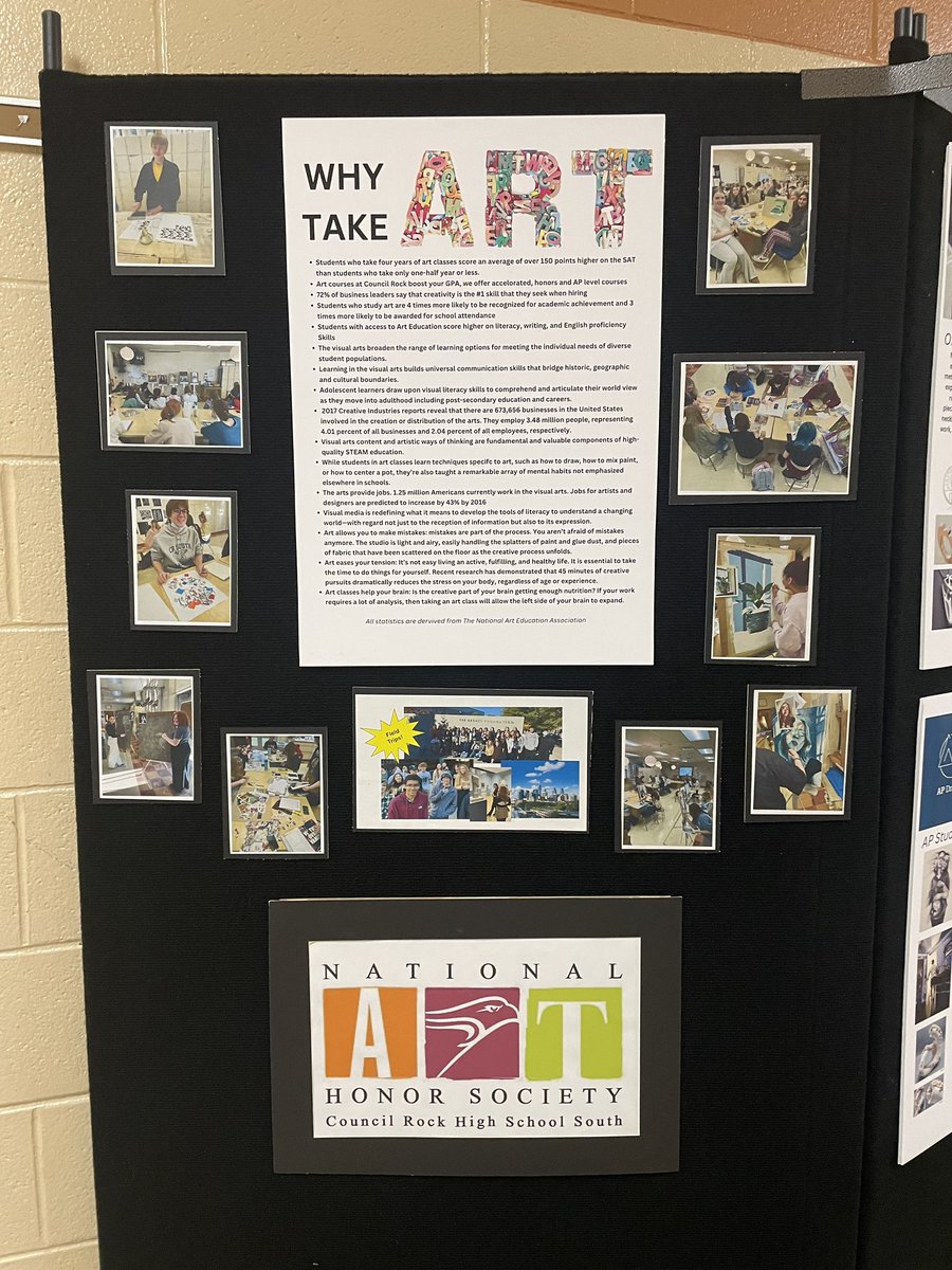 Course selection is quickly approaching! Check out the display by the art room to find out which art class is the right fit for you! Questions? Come chat with Mr. C or Mrs. Thomas! We hope to see you in the art room next year 😊