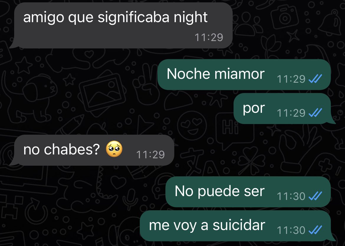 Me desperté con este mensaje