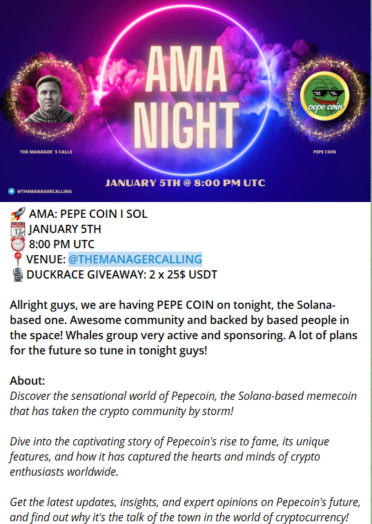 cryptoRich1234's tweet photo. @WhaleEverything @THEMANAGERCALLING
Telegram: @PEPECOINonSOL
🚀Twitter: https://t.co/kQFTHskK3t
✅Website: https://t.co/FqXI22lxEj
✅Chart: https://t.co/Gki8qnlx09 https://t.co/OdLJQURqZX