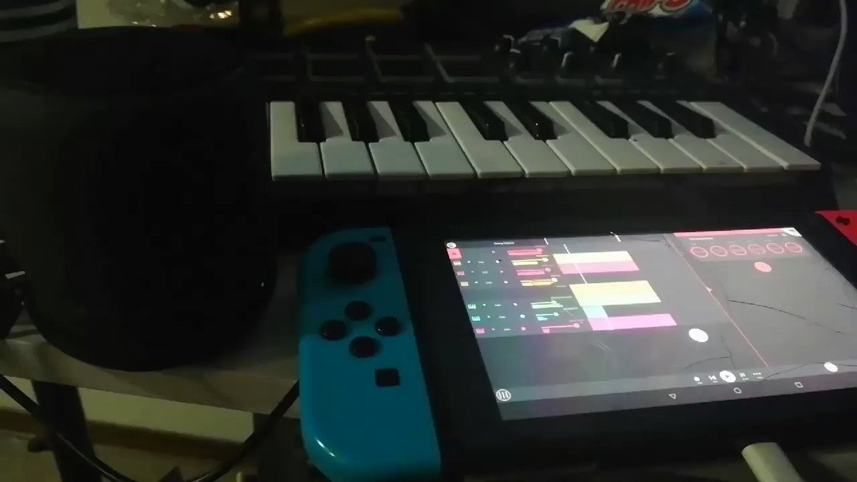 FL Studio Mobile on Nintendo Switch with Midi