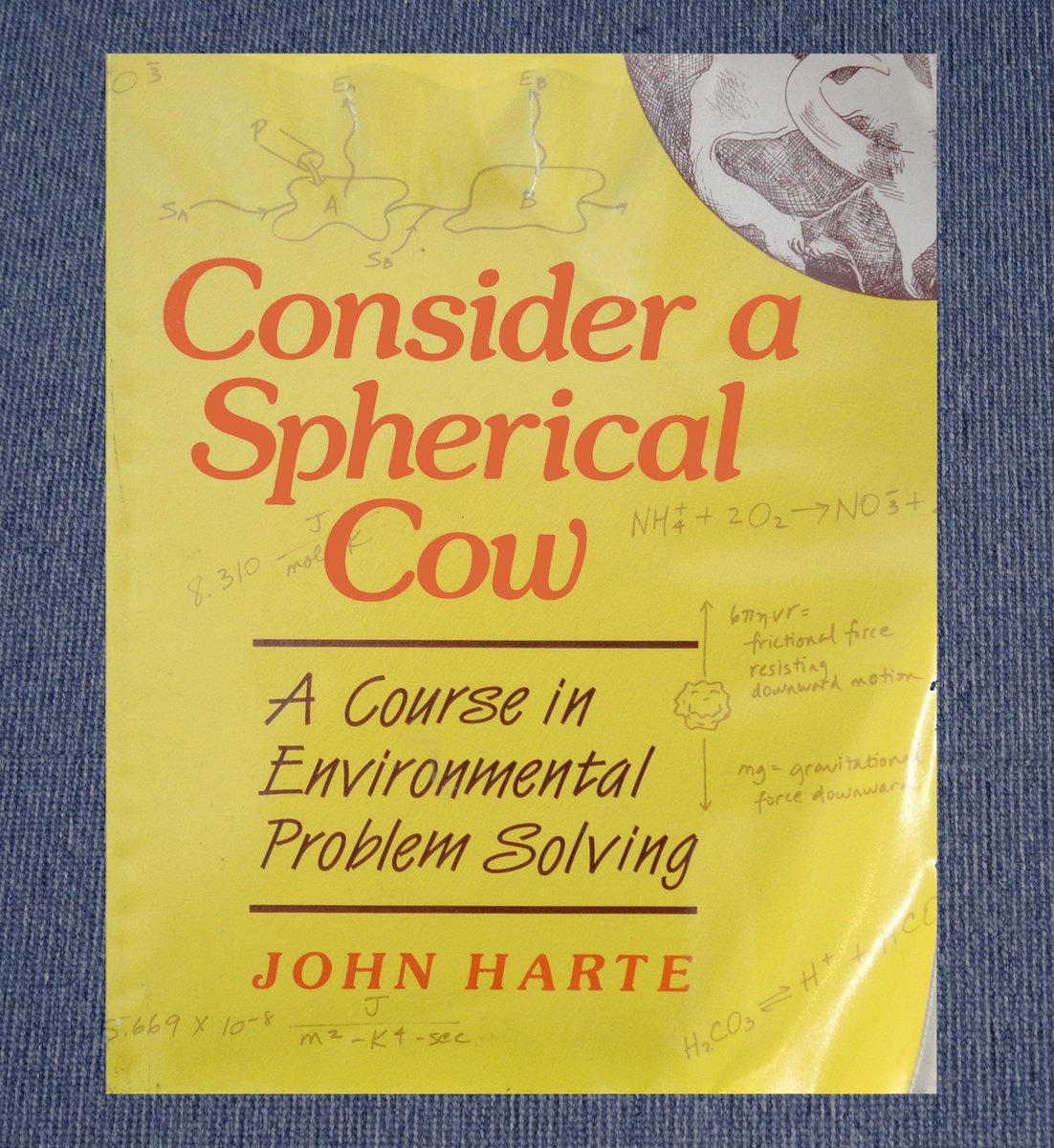 OxUniEarthSci's tweet photo. For this #LibraryFriday, we celebrate one of department librarian Elizabeth's favourite titles! It can be found in the ‘quantitative reasoning’ part of the Maths section. Two postgraduates helped reclassify the section when she first started working in the department. https://t.co/t1IJRf6UAk