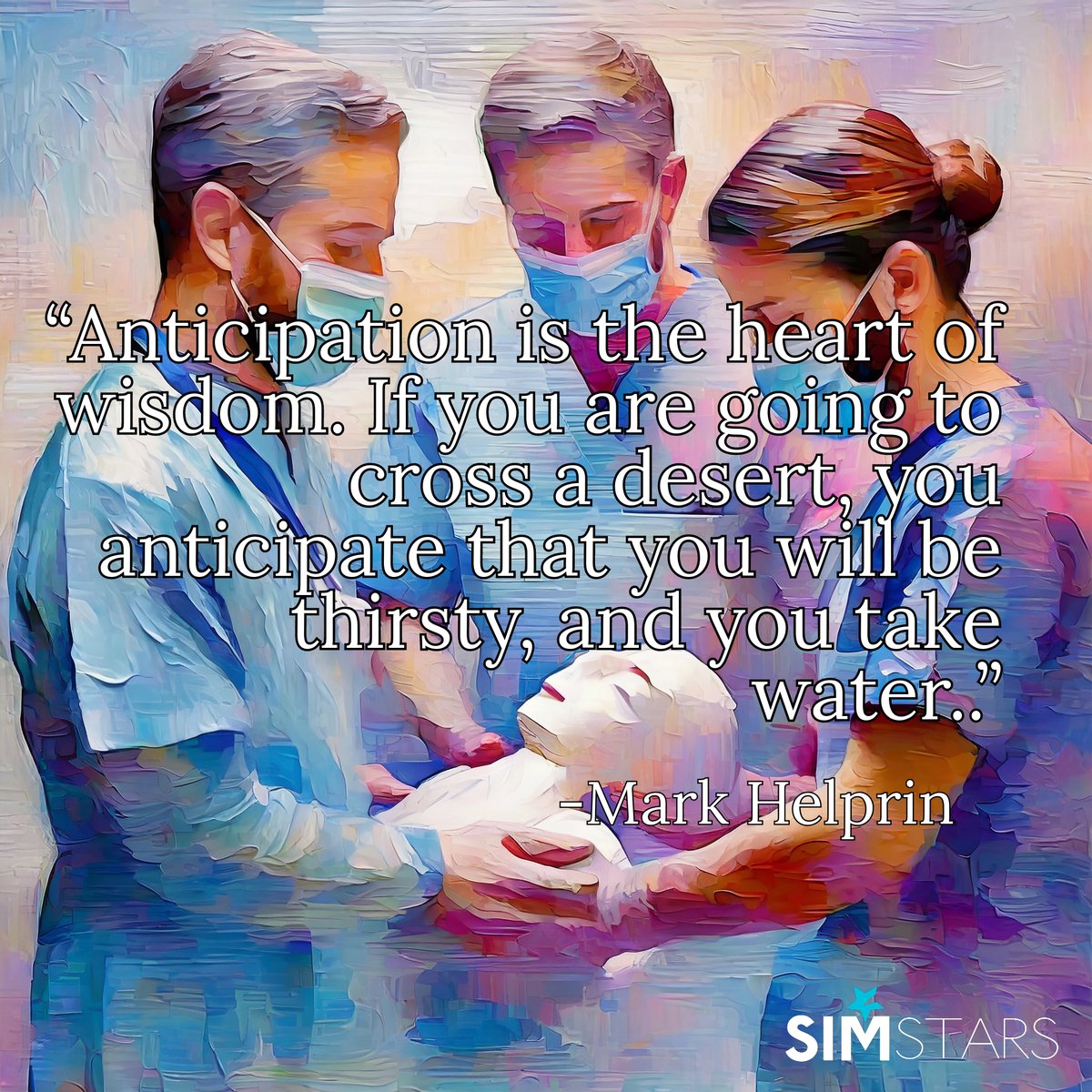 SimStarsIRL's tweet photo. In healthcare, anticipation is our compass for excellence. Simulation is our water. 
Through simulations, we don't just train; we prepare for the unexpected, fine-tuning our response to every scenario. 
#TranslationalSim #SimulationTraining #HCSim #AnticipateAndAct #SimStars https://t.co/2WCswbmzJz