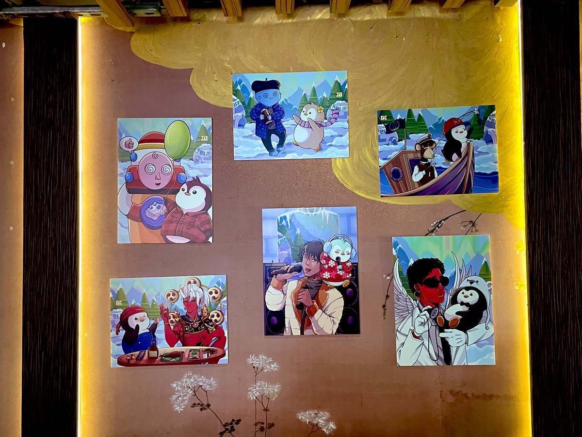 DegenDen_eth's tweet photo. Always feels good to be back at @PudgyHK's home - @852revtime 🐧

Had a nice brainstorming session with @tinoch, @thisisconan, @G01DY49, and @JENKOkeepitreal today

Looking forward to our 2024 plan 🤝🏼

⛩️🏴‍☠️🐧🧔🏻😸🌈🇭🇰 https://t.co/1nuk1cE1KS