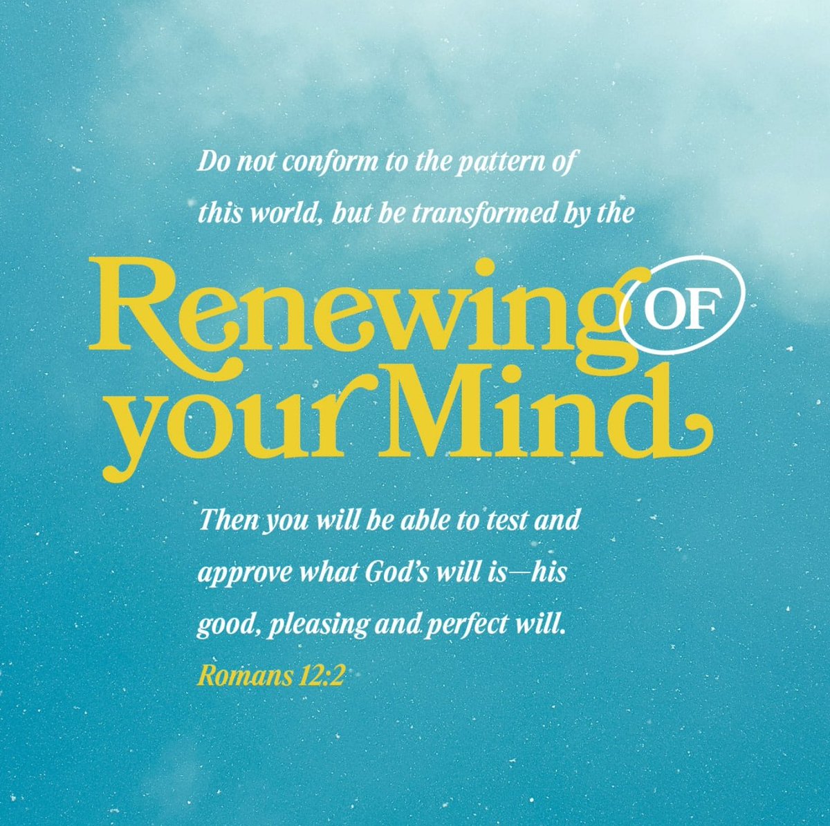 ImpactingYW's tweet photo. Don’t copy the behavior and customs of this world, but let God transform you into a new person by changing the way you think. Then you will learn to know God’s will for you, which is good and pleasing and perfect.
Romans 12:2 NLT
#dontcopy #change #trustjesus #impactingyw https://t.co/U5StIp0Lms