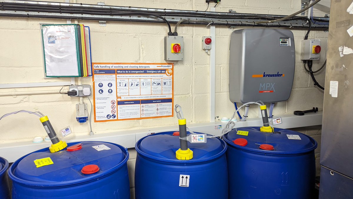 New Year, New Level of Clean! We're thrilled to showcase our latest install featuring Saier Laundry Dosing System powered by #Kreussler chemicals supplied by Clean Supply! Our commitment to delivering top-notch solutions for our customers continues into 2024.  #CleanSupply #Saier