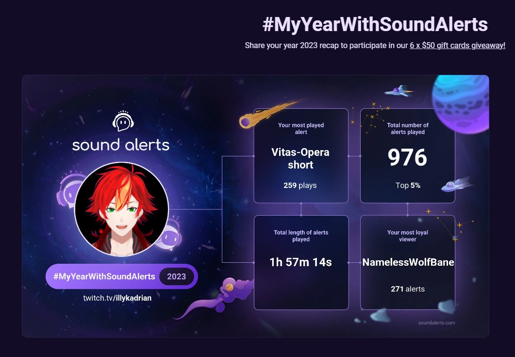 IllyKadrian's tweet photo. It seems my chat is musically inclined

#MyYearWithSoundAlerts https://t.co/fI5PaC5Ias