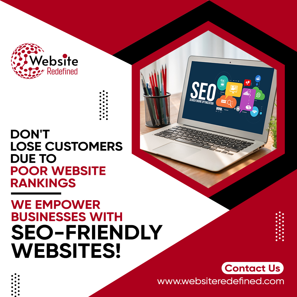 Our expertise in crafting SEO-friendly websites empowers businesses to climb search engine rankings, enhancing online visibility and attracting more potential customers to your site.

Contact Us!
websiteredefined.com

#websitedevelopment #websiteredefined
