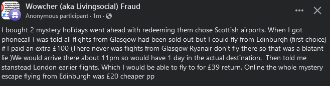 Wowcher fraud tweet media