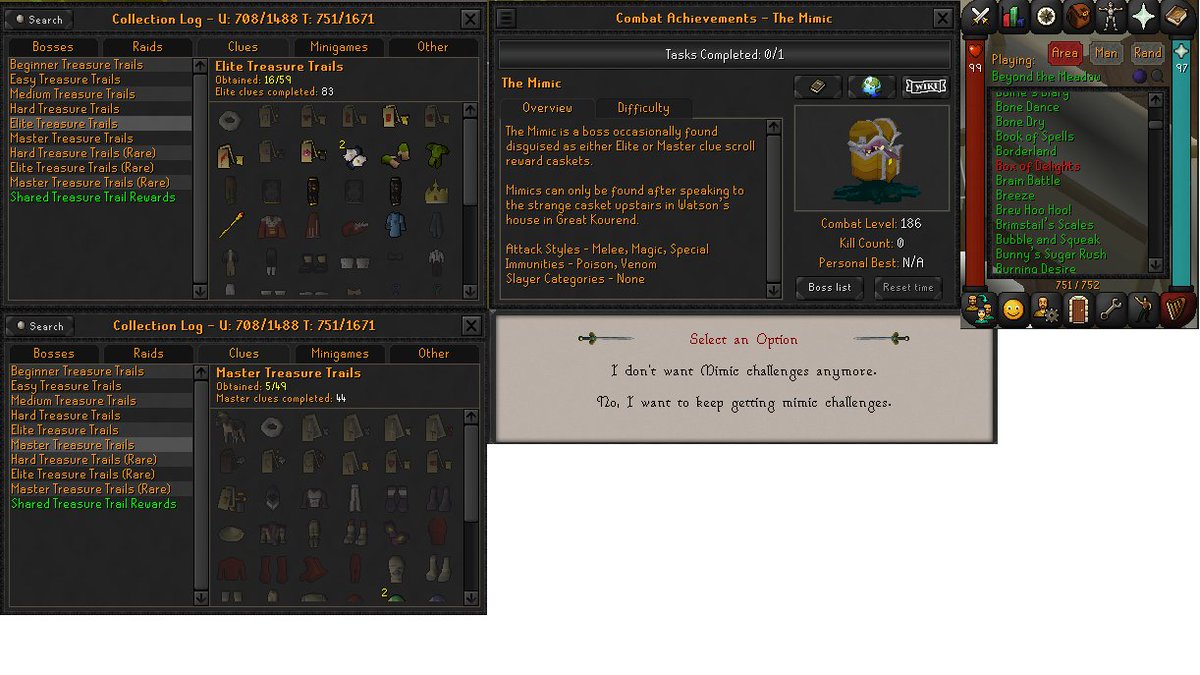 TheCaptvin's tweet photo. @JagexAsh Please let me listen to the mimic casket for the music track, this is beyond a joke now, this has been going on for years https://t.co/6TvnTd2wXQ