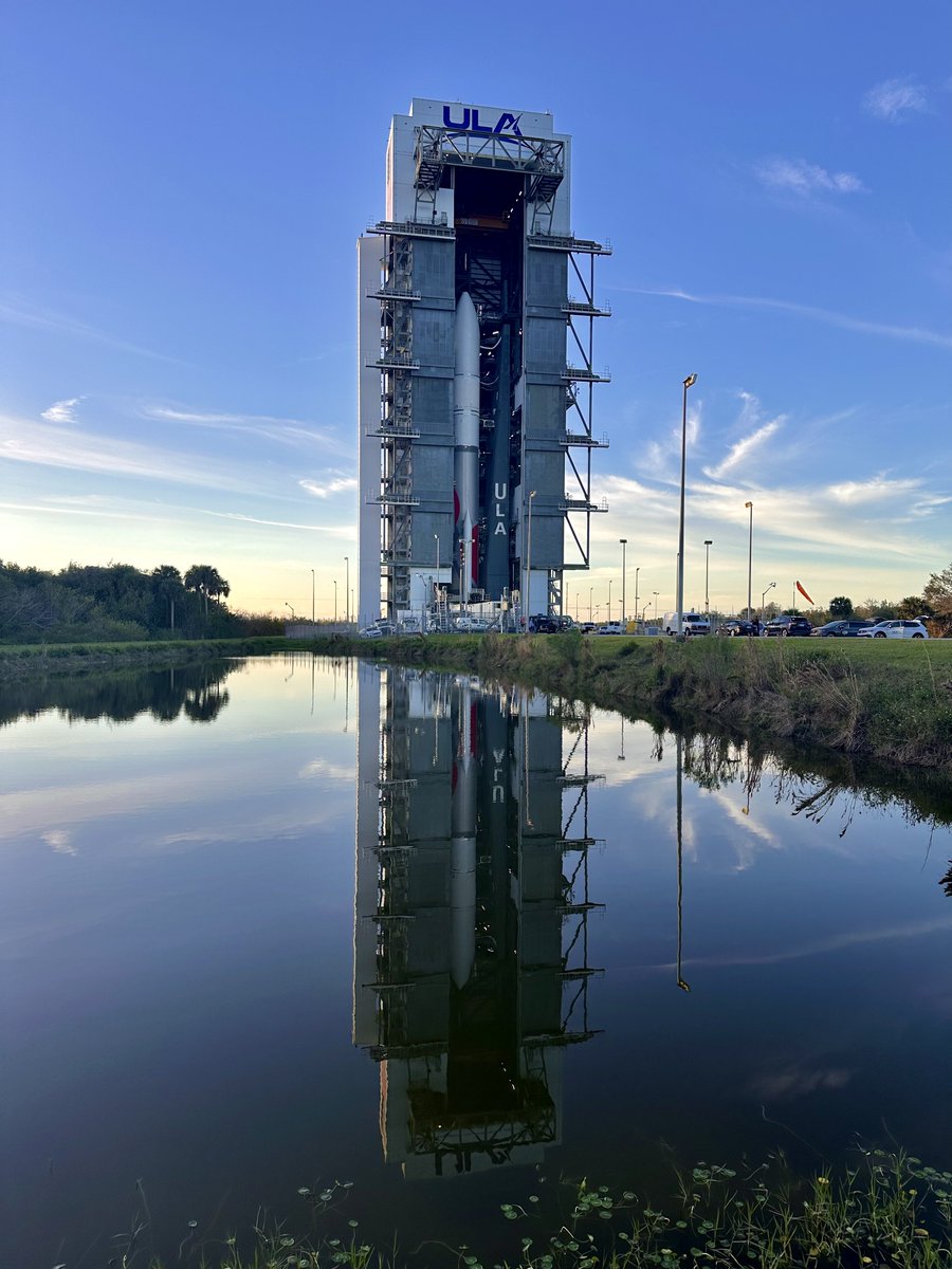 ulalaunch's tweet image. Welcome to rollout day for ULA's inaugural #VulanRocket #Cert1 mission. The rocket will move to Space Launch Complex-41 at Cape Canaveral today for liftoff Monday at 2:18amEST (0718 UTC). #CountdowntoVulcan

Live updates: bit.ly/vulcan_cert1