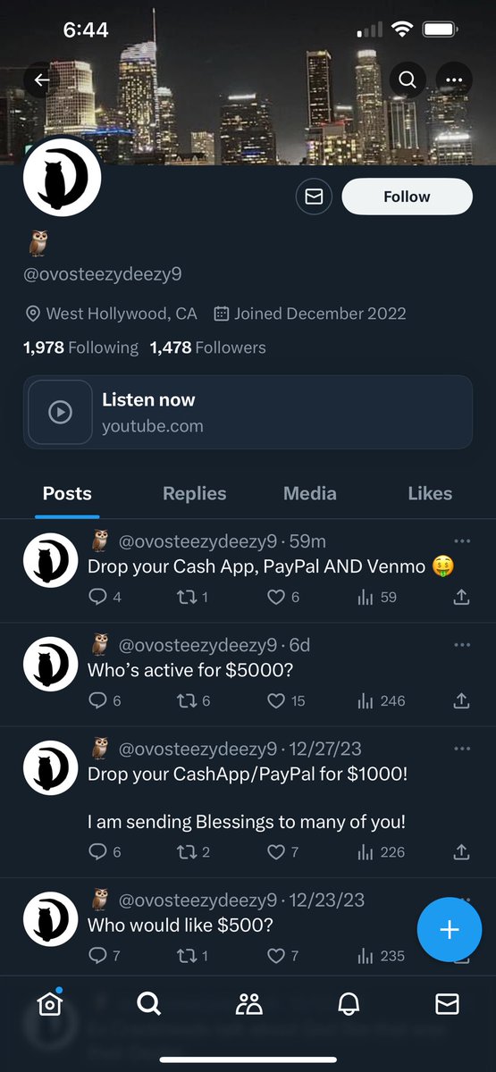 scamminghandles's tweet photo. I guess #SteezyScams pretending to be a woman wasn’t working out for him, so @itzinez01 (who supposedly bought the account from him) is now @ovosteezydeezy9. Unfortunately for him, he chose a name very similar to his original name, @ovosteezydeezy, which now chronicles his scams. https://t.co/4TtbgZwTTi