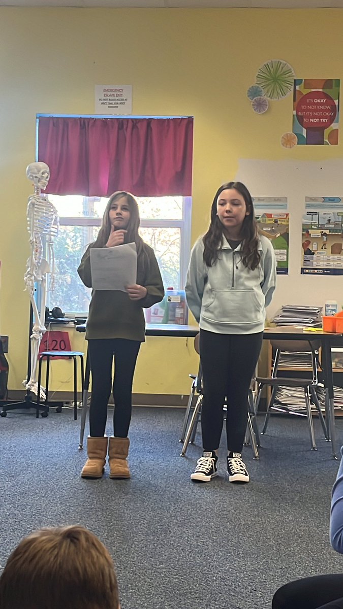 Readers theater working on stage direction with expression! <a href="/Lead_Mine/">Lead Mine Elementary</a> #fluency