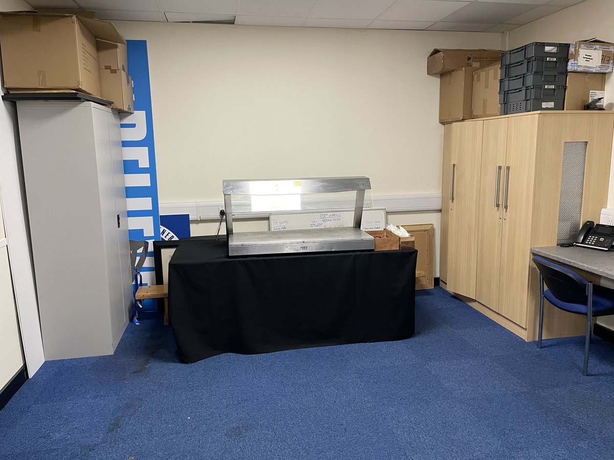 Did the stadium tour earlier and spotted <a href="/PKendrickWIG/">Paul Kendrick</a> favourite part of the ground. Press room food