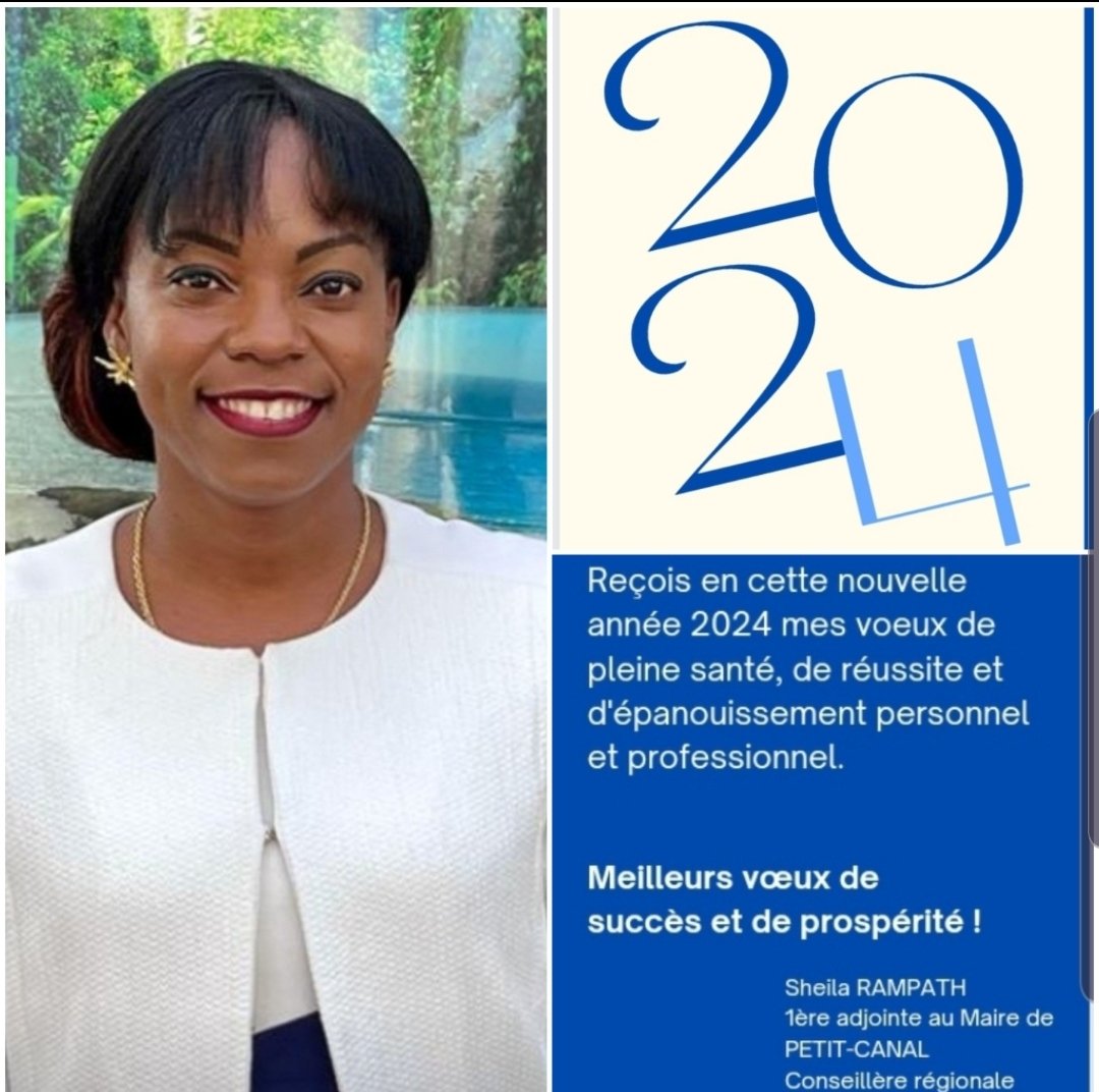 SheilaRampath's tweet photo. Je vous souhaite que le meilleur pour cette nouvelle année 2024 ! https://t.co/O8F1mEFC5c
