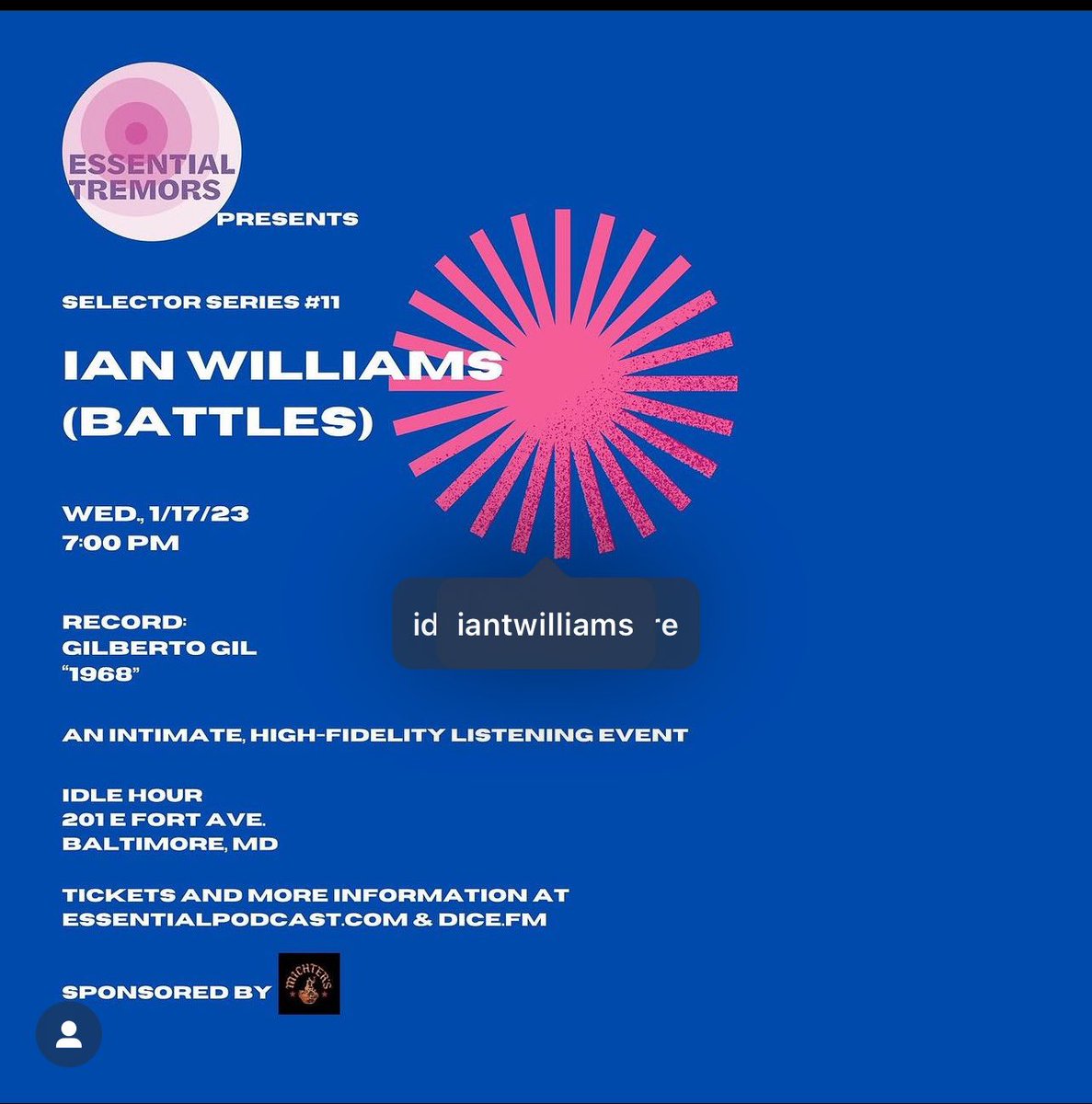 I shall be dropping the needle on this fine record in less than 2 weeks as a part of Essential Tremors’ Selector Series. Come to Baltimore’s fine drinking establishment, Idle Hour, and hang! See the flyer for more info.