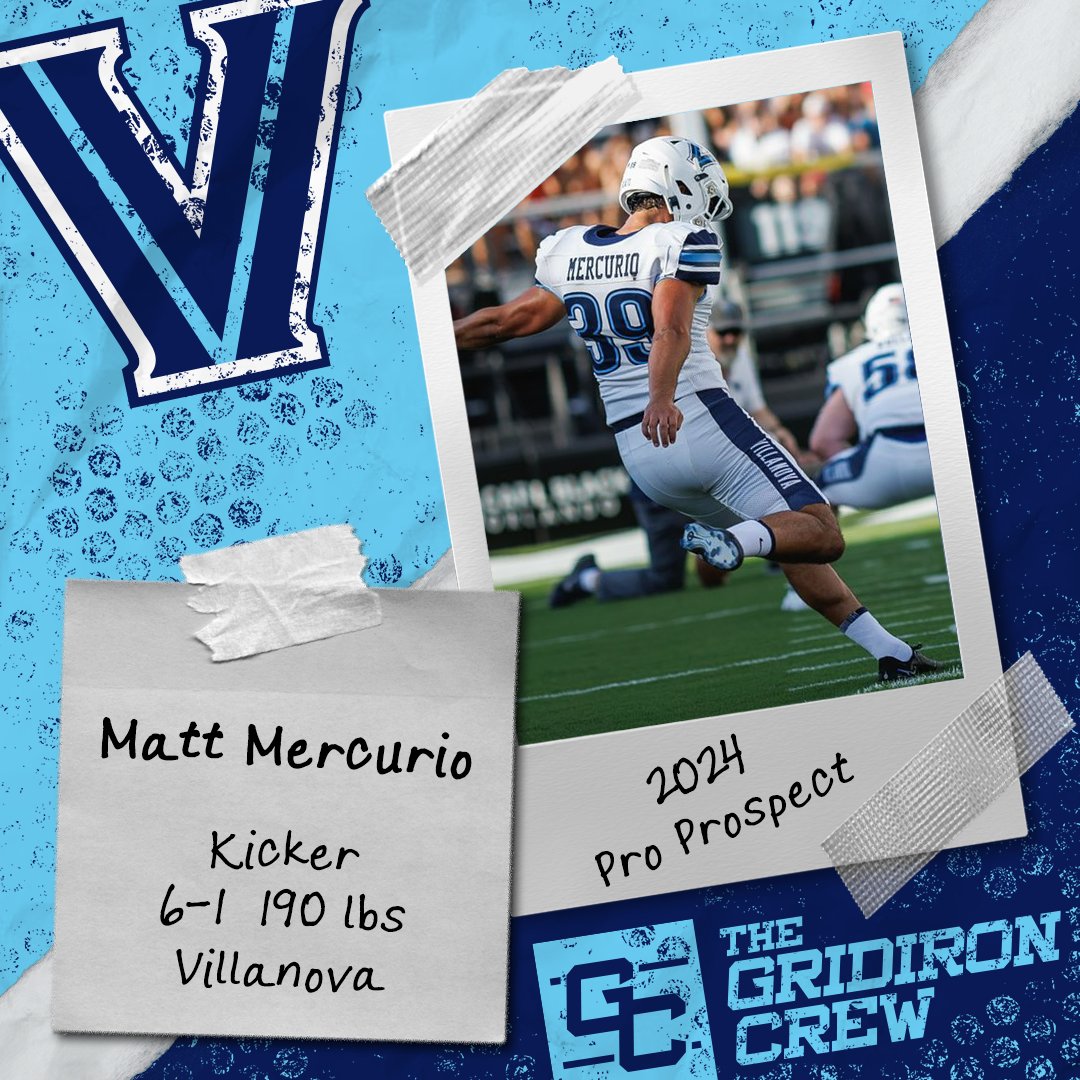 ⚠️ Attention Pro Scouts, Coaches, and GMs ⚠️

You need to look at 2024 Pro Prospect, Matt Mercurio <a href="/MattMercuriooo/">Matt Mercurio</a>, a K from <a href="/NovaFootball/">Villanova Football</a>

👀 See our Interview: thegridironcrew.com/matt-mercurio-…

#2024ProProspect #DraftTwitter #NFLDraft #NFL #CFLDraft #CFL #ProFootball 🏈