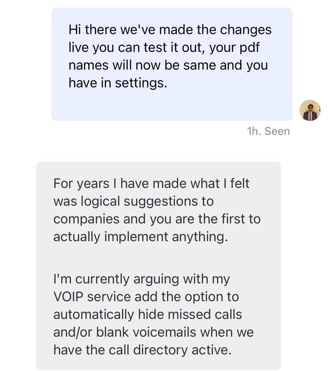 Listening to sensible feedback from customers and implementing it fast is a MOAT. 🚀