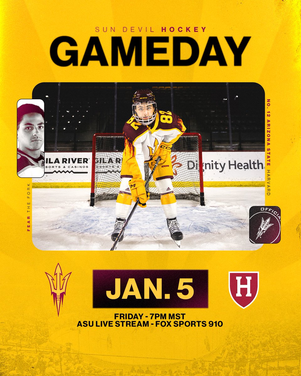 Battle of the brains 🤓 #BeTheTradition 

Gameday/watch info: linktr.ee/sundevilhockey