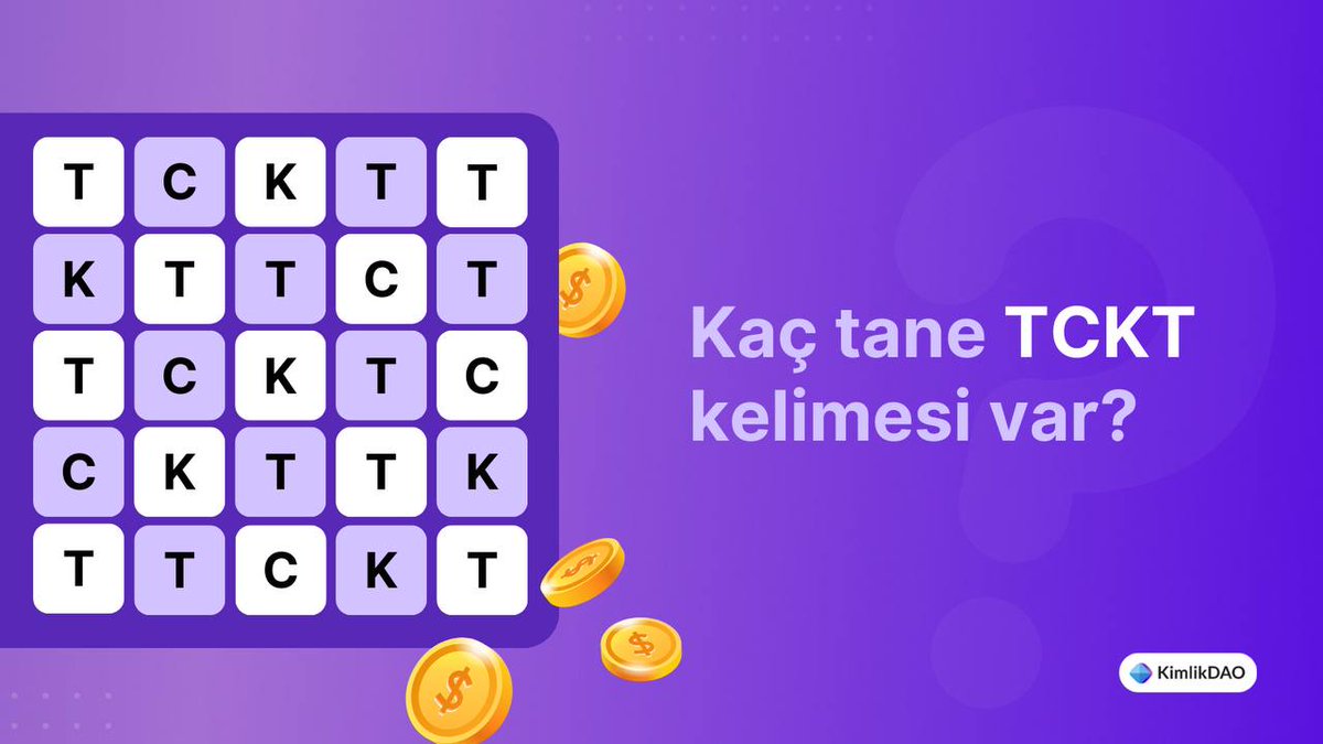 KimlikDAO's tweet photo. 🎁 Toplamda 100 USDT (4x25) ödül kazanan 4 kişiden biri olmak için👇🏼

∙ Sorunun doğru cevabını bu tweetin altına yaz
∙ @KimlikDAO'yu takip et
∙ Yorumlara 1 arkadaşını etiketle
∙ RT ve like

#Çekiliş 72 saat sonra açıklanacaktır.⏳