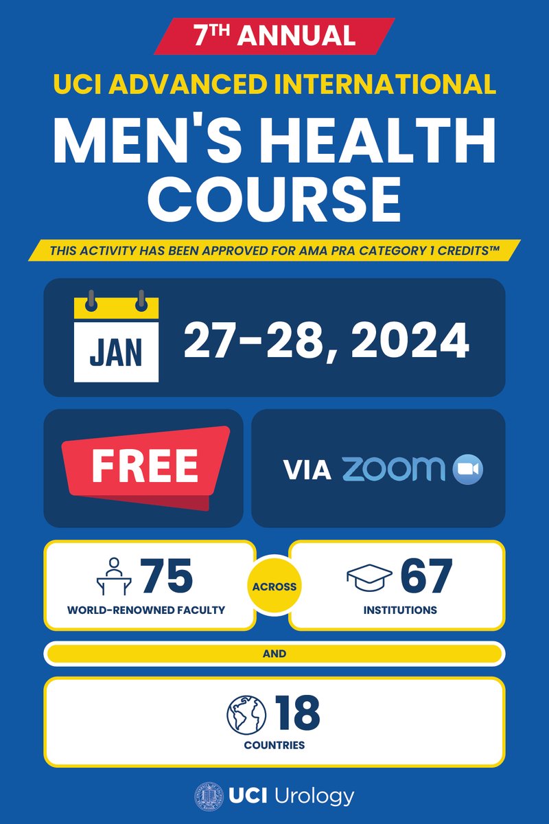 We invite you to join us on Jan. 27-28, 2024. Register Here: lastlink.us/registration/u… @faysal_a_yafi @ghoniem_gamal @livchang @DrMohitKhera @LJenkinsMD @drmikehsieh