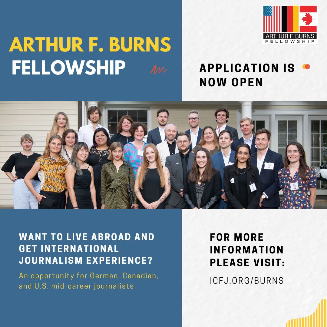 🇩🇪 🇺🇸 🇨🇦 Are you a U.S., German or Canadian journalist with a passion for global news? Do you dream of becoming a foreign correspondent? Check out the Burns fellowship to see how the program can launch your career in international reporting: buff.ly/2V0LucZ