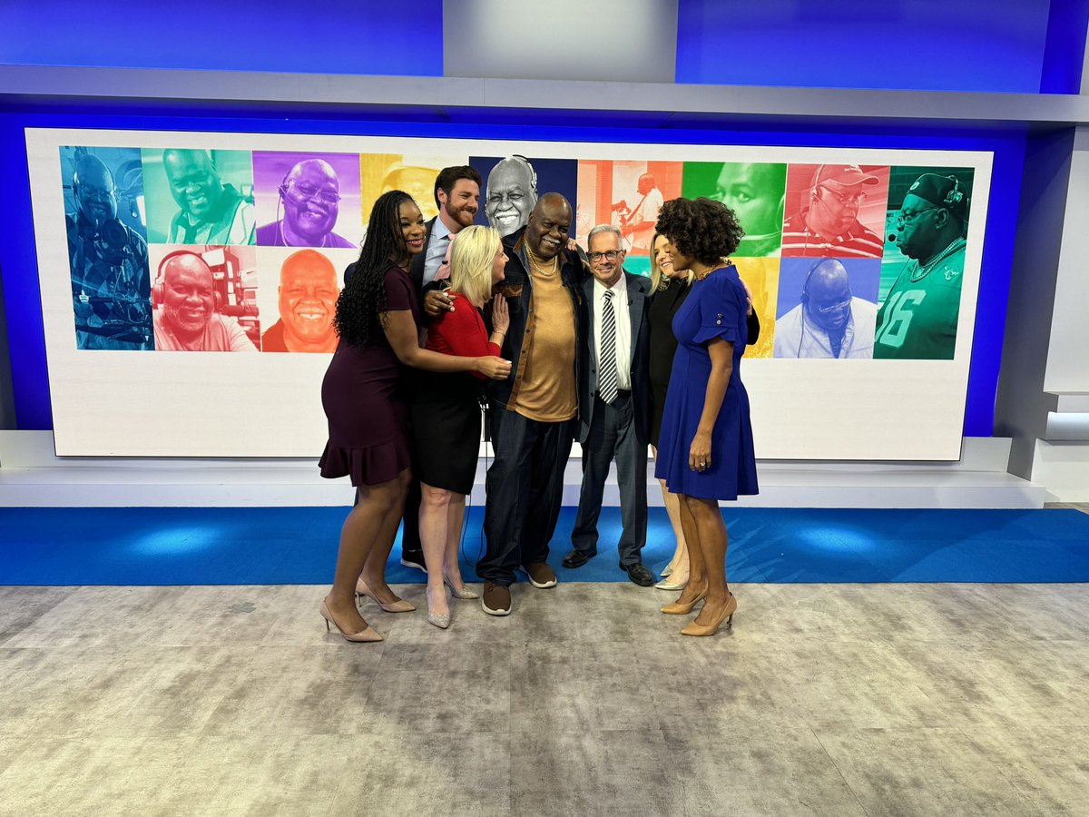 WJXTJenniferW's tweet photo. After 53 years, our beloved studio manager is retiring! Freddie Rhodes is the man who makes sure we are where we need to be each and every morning! We will miss him dearly. ❤️We love you Freddie! https://t.co/izTqcwOEoz