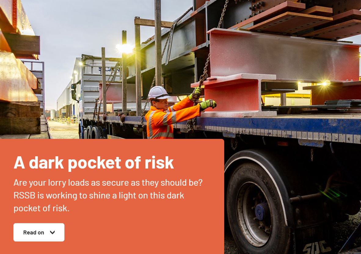 RSSB_rail's tweet image. Are your lorry loads as secure as they should be? RSSB is working to shine a light on this dark pocket of risk, Read more in this issue of Right Track magazine. brnw.ch/21wFPRq

#RSSB #RightTrack # Frontline