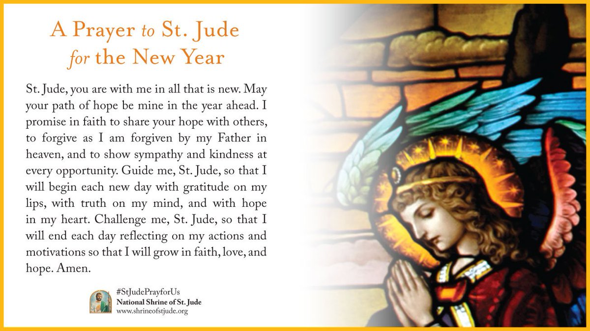 As we wind down this first week of the new year, we pray for St. Jude's guidance in 2024.

-

#StJudePrayForUs #stjude #saintjude #saintjudethaddeus #newyear #saint #hope #faith #sympathy #kindness #guideme #guide #gratitude